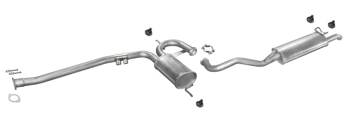 Auspuff RENAULT 19 R19 1.7 1.8 1.9 dT Schrägheck Cabrio 88-96 Auspuffanlage