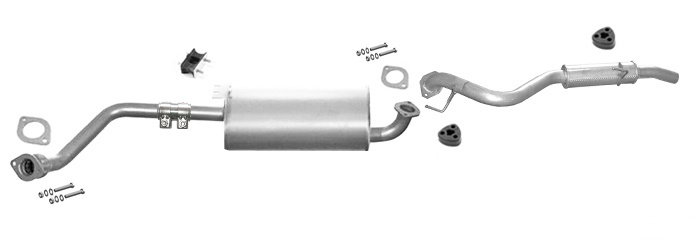 Auspuff OPEL FRONTERA B 2.2 16V LWB-Lang 5-Türen Auspuffanlage