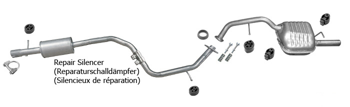 Auspuff MAZDA 5 I (CR) 1.8 2.0 Auspuffanlage