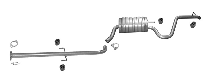 Auspuff für KIA CEE'D 1.6 CRDi Kombi 08.2009-2012 Auspuffanlage