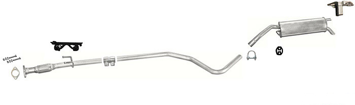 Auspuff FIAT STILO 1.2 16V Schrägheck 2001-2003 Auspuffanlage