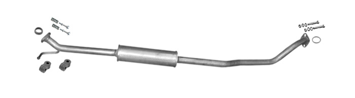 Mittelschalldämpfer für OPEL AGILA B 1.2 / SUZUKI SPLASH 1.2 Auspuffanlage