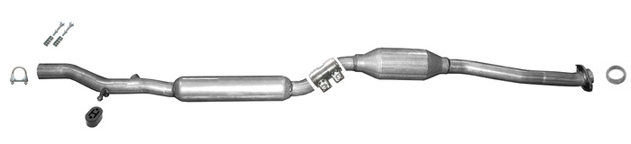 Mittelschalldämpfer für MITSUBISHI LANCER VIII 1.8 Auspuff Mitteltopf