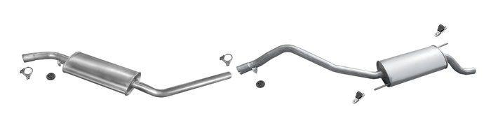 Auspuff VW T4 TRANSPORTER IV 1.9 2.0 2.4 D 2.5 LWB 1990-1995 Auspuffanlage