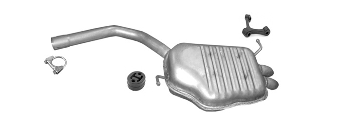 Endschalldämpfer für AUDI A4 (B6) 1.9 TDi 8V 101PS Stufenheck / Kombi Auspuff