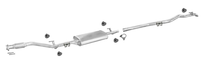 Auspuff MERCEDES SPRINTER 410 412 D LWB 3550mm ohne KAT 95-00 Auspuffanlage