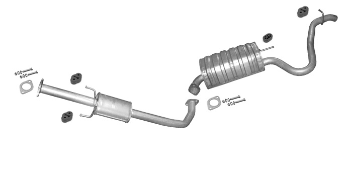 Auspuff für HYUNDAI i30 I 1.6 2.0 CRDi Schrägheck für ohne DPF Auspuffanlage