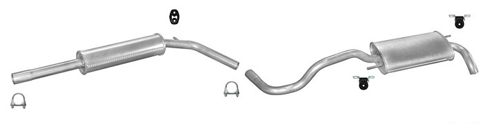 Auspuff VW POLO (6N) 1.0 1.3 1.4 1.6 Auspuffanlage