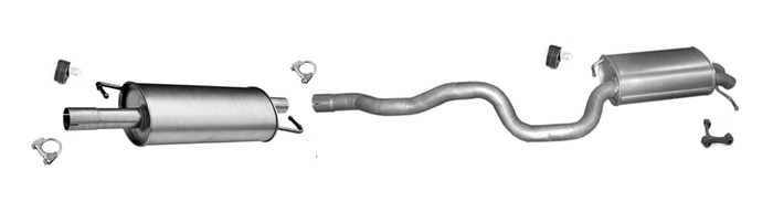 Auspuff für VW TRANSPORTER T6 4MOTION 2.0 TDI SWB Auspuffanlage