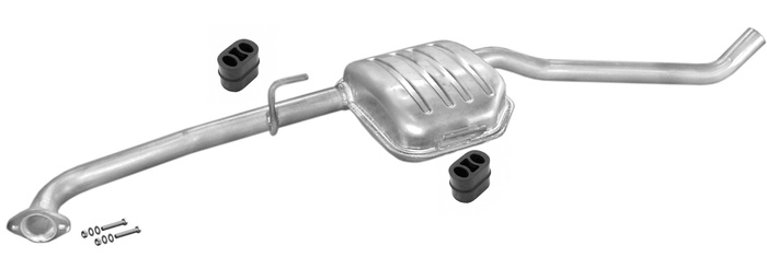 Mittelschalldämpfer für OPEL OMEGA B 2.0 Stufenheck Auspuff Mitteltopf