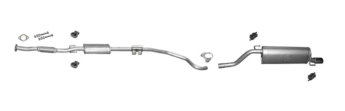 Auspuff für ALFA ROMEO MITO 1.4 ab 2008 Auspuffanlage