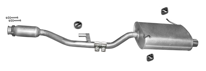 Endschalldämpfer BMW Z3 1.9 2.8 Cabrio Cabriolet Auspuff Endtopf