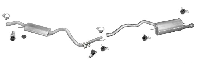 Auspuff VW T4 TRANSPORTER IV 2.5 SYNCRO 4x4 LWB-Lang ab 1996 Auspuffanlage