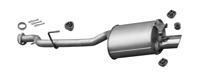 Endschalldämpfer für MERCEDES SLK (R170) 200 230 Kompressor 192/193PS Auspuff