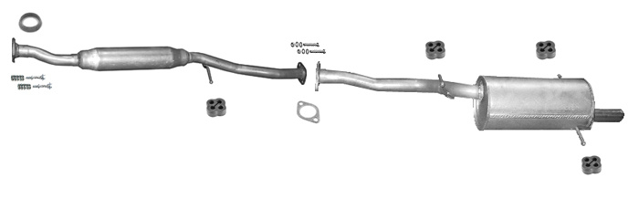 Auspuffanlage für Subaru Impreza 1.5 (GD) AWD 4x4 Stufenheck