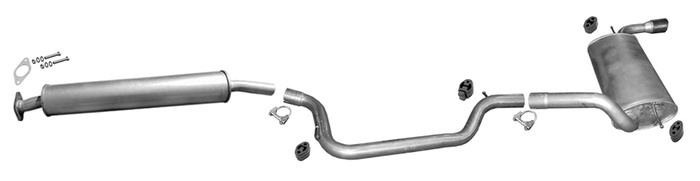 Auspuff für FORD FOCUS III 1.5 1.6 EcoBoost Schrägheck +VSD Auspuffanlage