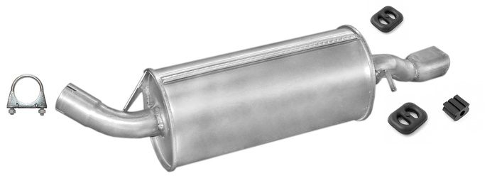 Endschalldämpfer für OPEL CALIBRA 2.0 115PS 1990-1997 Auspuff Endtopf