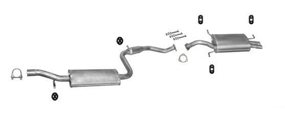 Auspuff VOLVO S40 I & V40 2.0 1996-2000 Auspuffanlage