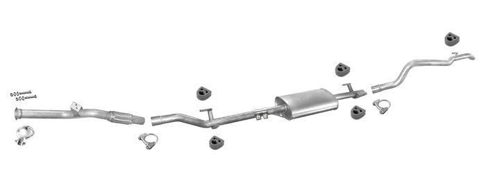 Auspuff MERCEDES SPRINTER 308 311 313 CDI SWB ohne KAT +Rohr Auspuffanlage