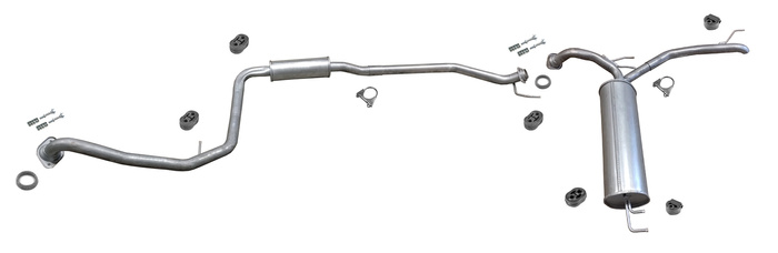 Auspuff für HONDA CIVIC IX 1.8 i-VTEC Tourer Kombi Auspuffanlage