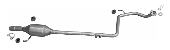 Mittelschalldämpfer für TOYOTA YARIS (P13) 1.5 dual VVT-iE 112PS Ab 2017 Auspuff