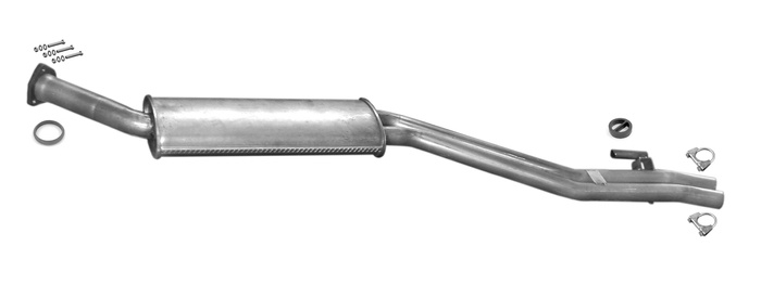 Mittelschalldämpfer für BMW E30 324 td 115 PS Auspuff