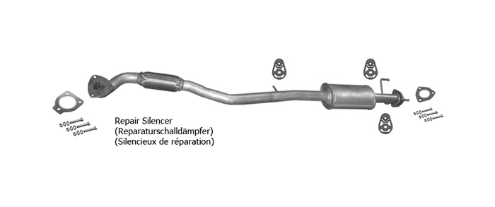 Vorschalldämpfer für CHEVROLET CAPTIVA 2.2D 163PS Ab 03.2011 Auspuff