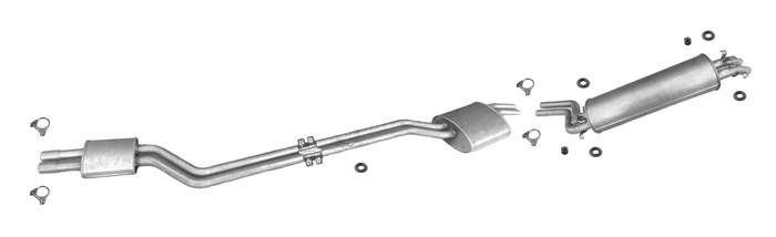 Auspuff für MERCEDES W123 250 280 2.5 2.8 1976-1985 Auspuffanlage