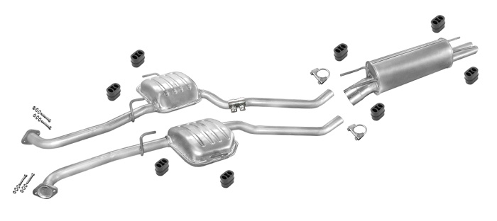 Auspuff OPEL OMEGA B 3.0 3.2 V6 Stufenheck Auspuffanlage