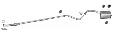 Auspuff FIAT PANDA III (312) 1.2 ab 2012 Auspuffanlage