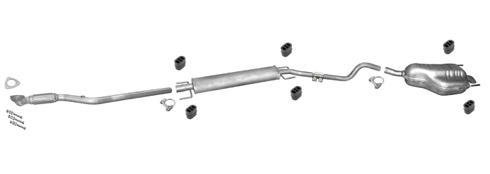 Auspuff OPEL ASTRA H 1.8 125PS Kombi Caravan +Rohr Auspuffanlage