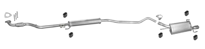 Auspuff OPEL CORSA C 1.4 16V 09.2000-09.2003 Auspuffanlage