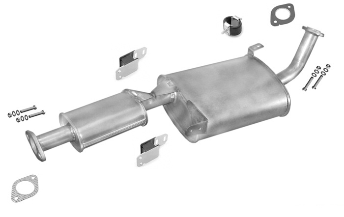 Mittelschalldämpfer FORD MAVERICK NISSAN TERRANO 2.7 TDI SWB 93-99 Auspuff