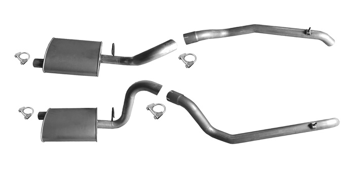 Endschalldämpfer für FORD MUSTANG 5.0 V8 FASTBACK ab 1968 Auspuff