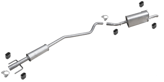 Auspuff OPEL ASTRA G 1.7 CDTI Kombi 2003-2004 mit MSD Auspuffanlage