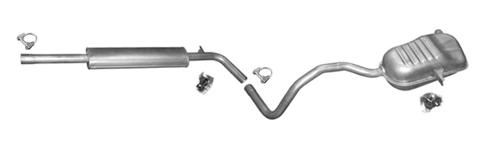 Auspuff für RENAULT MEGANE II und SCENIC 2.0 Auspuffanlage