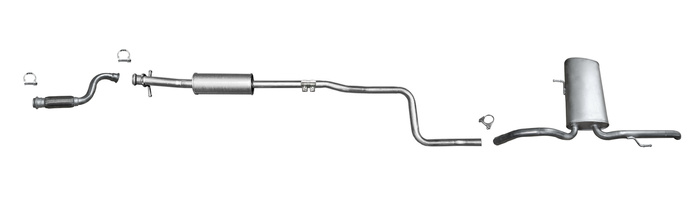 Auspuff +Rohr für PEUGEOT 308 II 1.2 THP Kombi Auspuffanlage