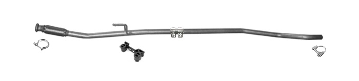 Mittelrohr für PEUGEOT 206+ 1.4 HDi 68PS Liftback 2009-2013 Auspuff Mittelrohr
