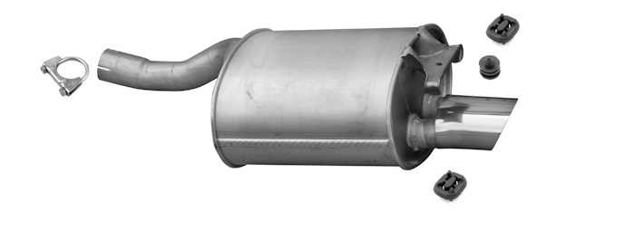 Endschalldämpfer für MERCEDES SLK (R170) 200 136PS 230 Kompressor 197PS Auspuff