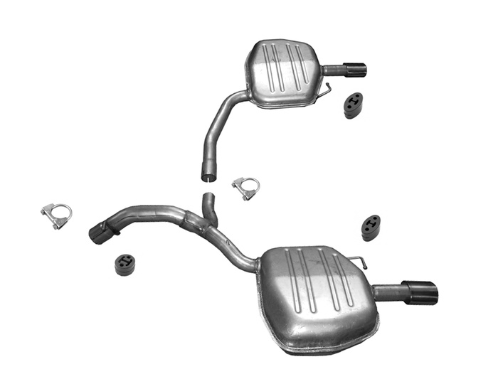 Endschalldämpfer für VOLVO S80 II XC70 II V70 III 2.0 D 2.4 D Ab 2009 Auspuff