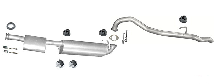 Auspuff OPEL FRONTERA A SPORT 2.0 4x4 SWB 2-TUREN 115PS 95-98 Auspuffanlage