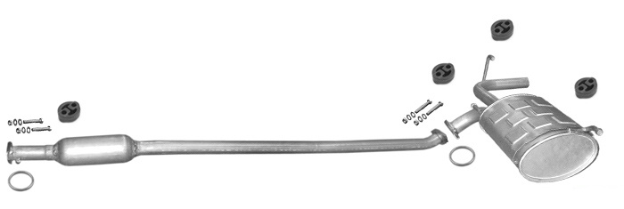 Auspuff SUZUKI SWIFT II 1.3 4WD Schrägheck 5-Türen Auspuffanlage