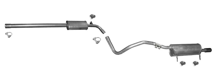 Auspuff für RENAULT FLUENCE 1.6 16V 110 111 PS