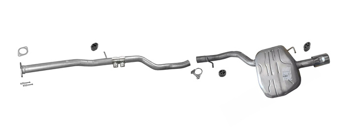 Auspuff für VOLVO V70 III XC70 II 2.0 D3 2.4 D5 auch AWD 2007-2015 Auspuffanlage