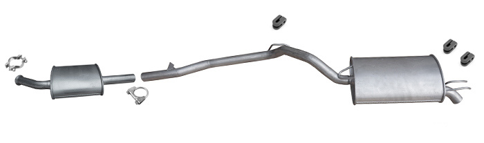 Auspuff RENAULT TWINGO I 1.2 16V 75PS 2000-2007 Auspuffanlage