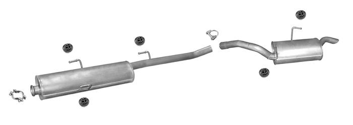 Auspuff FIAT SCUDO I (220) 1.9 D 1868CCM SWB-Kurz Auspuffanlage