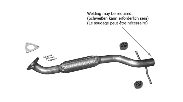 Reparaturrohr für KIA MAGENTIS 2.0 2001-2005 Auspuff