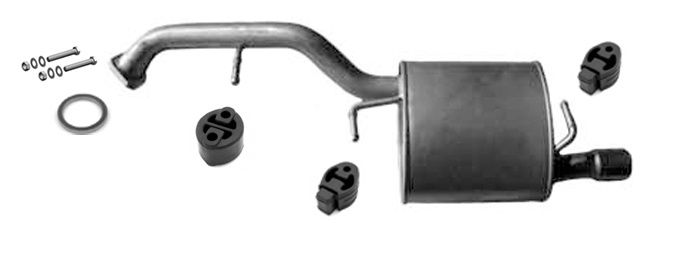 Endschalldämpfer für MAZDA 5 I (CR) 2.0 CD Auspuff Endtopf