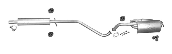Auspuff für CHEVROLET MATIZ, SPARK und DAEWOO 0.8 1.0 Auspuffanlage