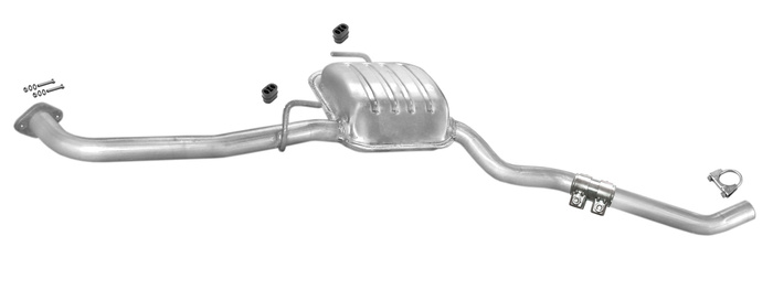 Mittelschalldämpfer für OPEL OMEGA B 2.5 2.6 3.2 V6 170 180 211 218 PS LINKER